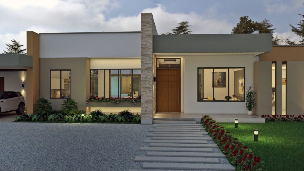 fachada de casa moderna
