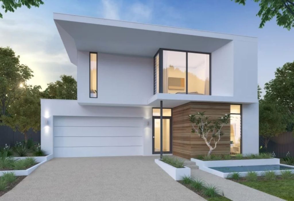 fachadas de casas bonitas con portón