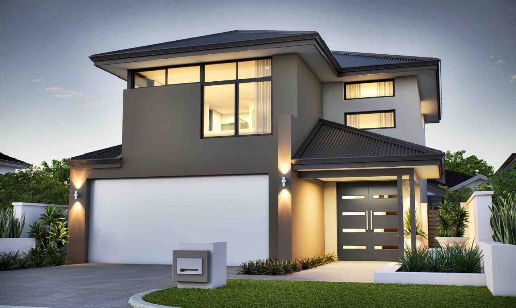 fachadas de casas bonitas con portón